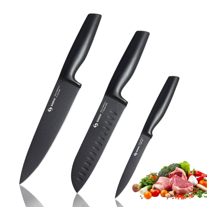Messerset 3-teilig – ultrascharfes Kochmesserset,Ergonomischer Griff