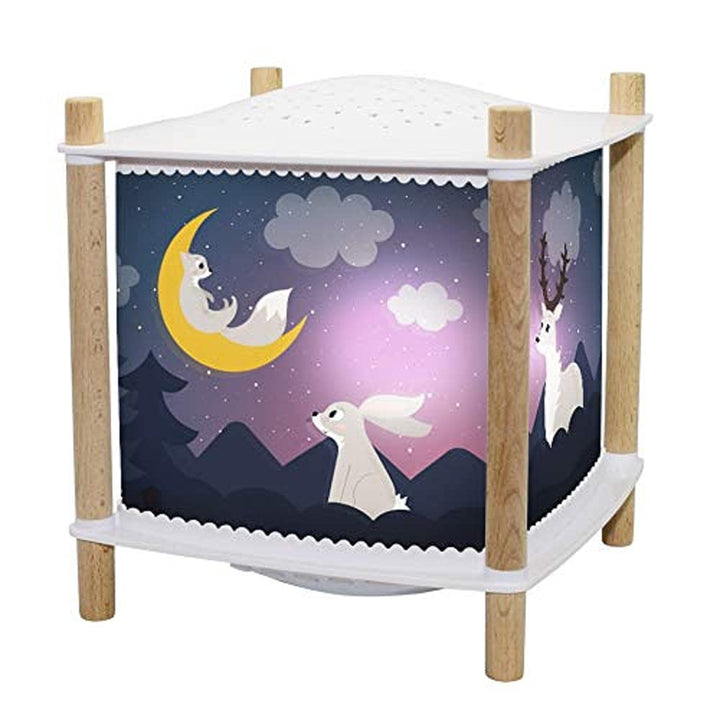 Trousselier 6260156 Magisches Nachtlicht mit Musik, Kinder Schlaflicht Wald, Einschlafhilfe mit Schr