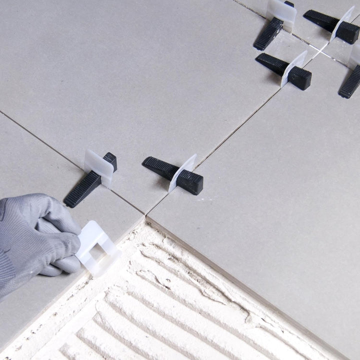 Peygran® Nivelliersystem 3mm 400 Laschen 200 Keile + Metallzange