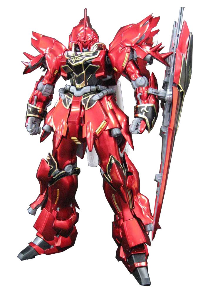Unbekannt Gundam – MG 1/100 MSN-06S Sinanju Ver.Ka Titanium Finish – Modellbausatz BAN162051