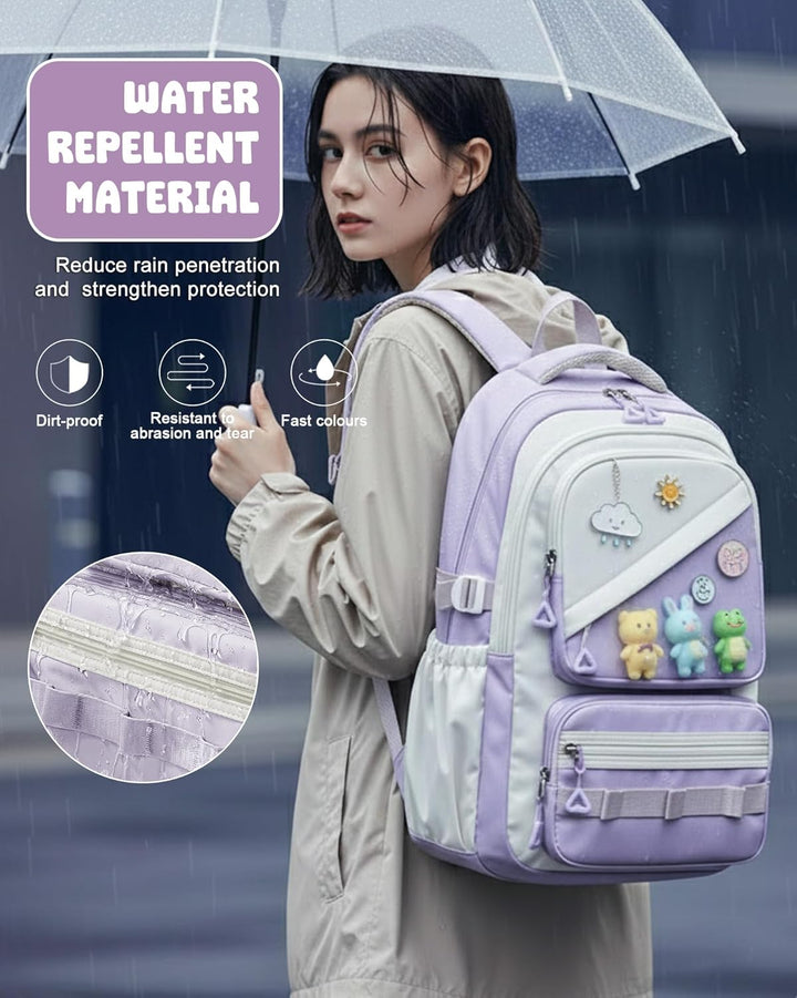Schulrucksack Mädchen Teenager Rucksack Schule Mädchen Gross Schultasche Schulranzen für Weiterführe