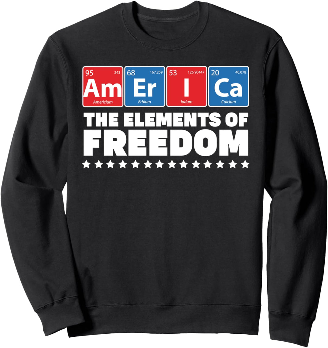AMERICA - Elements of Freedom Shirt Periodisch 4. Juli Sweatshirt