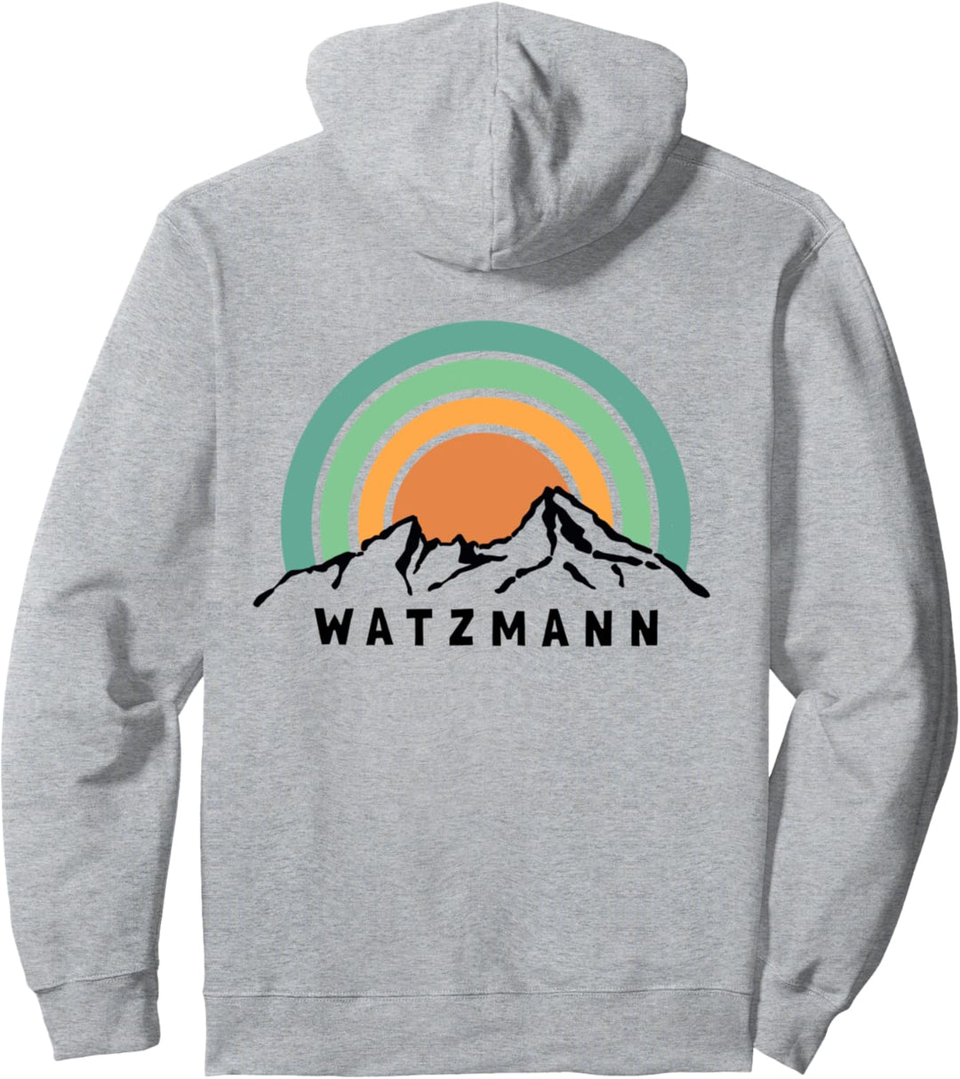 Watzmann Wandern Bergsteigen Berchtesgaden Bayern Souvenir Pullover Hoodie