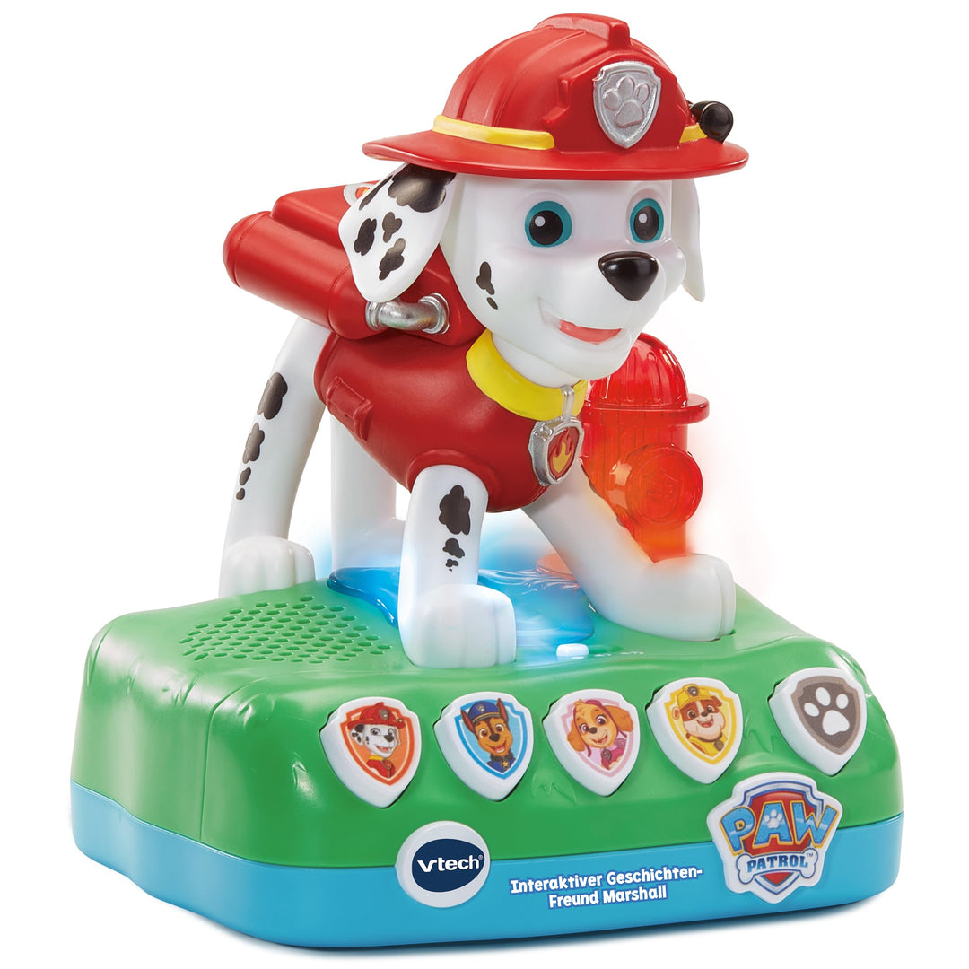 VTech PAW Patrol - Interaktiver Geschichten-Freund Marshall – Mit der Figur spannenden Geschichten z