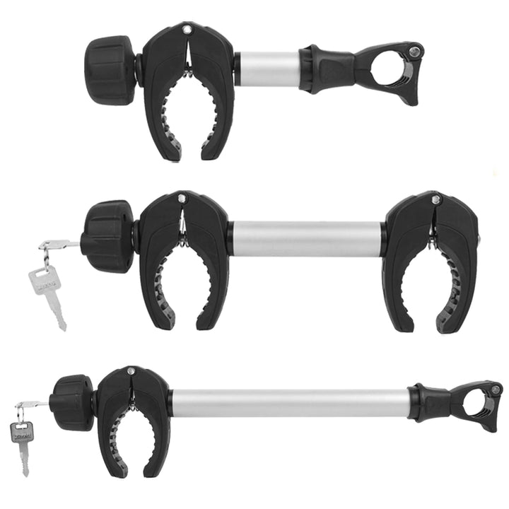 Rahmenhalter 3 Pack, 25cm+32cm+45cm Länge Abschliessbare Rahmenhalterung für Fahrradträge ，für U-Büg