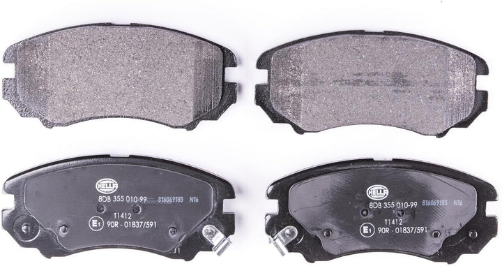 HELLA PAGID 8DB 355 010-991 Bremsbelagsatz - T1412 - Dicke/Stärke: 16.9mm - Bremssystem: Mando - mit