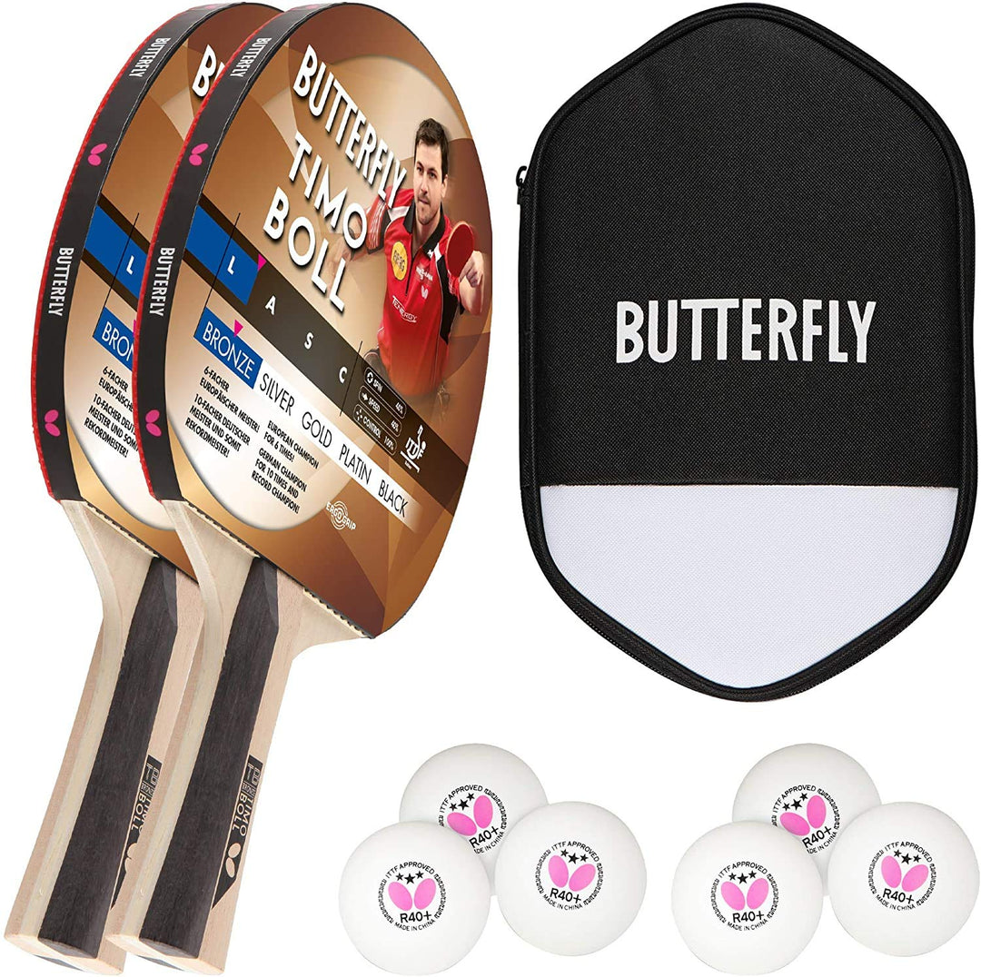 Butterfly® Timo Boll Bronze Tischtennisschläger | Tischtennis Racket Bat TT Hobbyschläger für ambiti