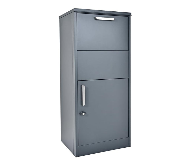 WESTMANN Paketbriefkasten Pepe Outdoor | pulverbeschichtetes Metall 50x39x114 cm | Bodenmontage | Br