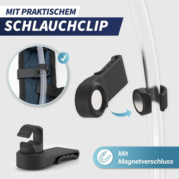 SASMO® Trinkblase 3l | mit Magnet Clip, Trinkblase 3L - Magnet Clip