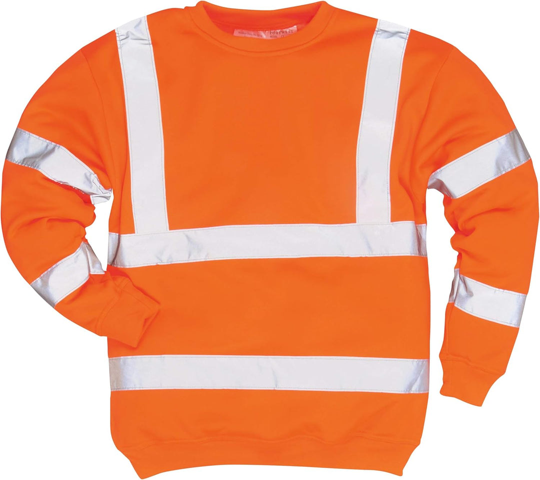 Portwest Warnschutz-Pullover, Farbe: Orange. Grösse: XXXL, B303ORRXXXL 3XL Orange, 3XL Orange