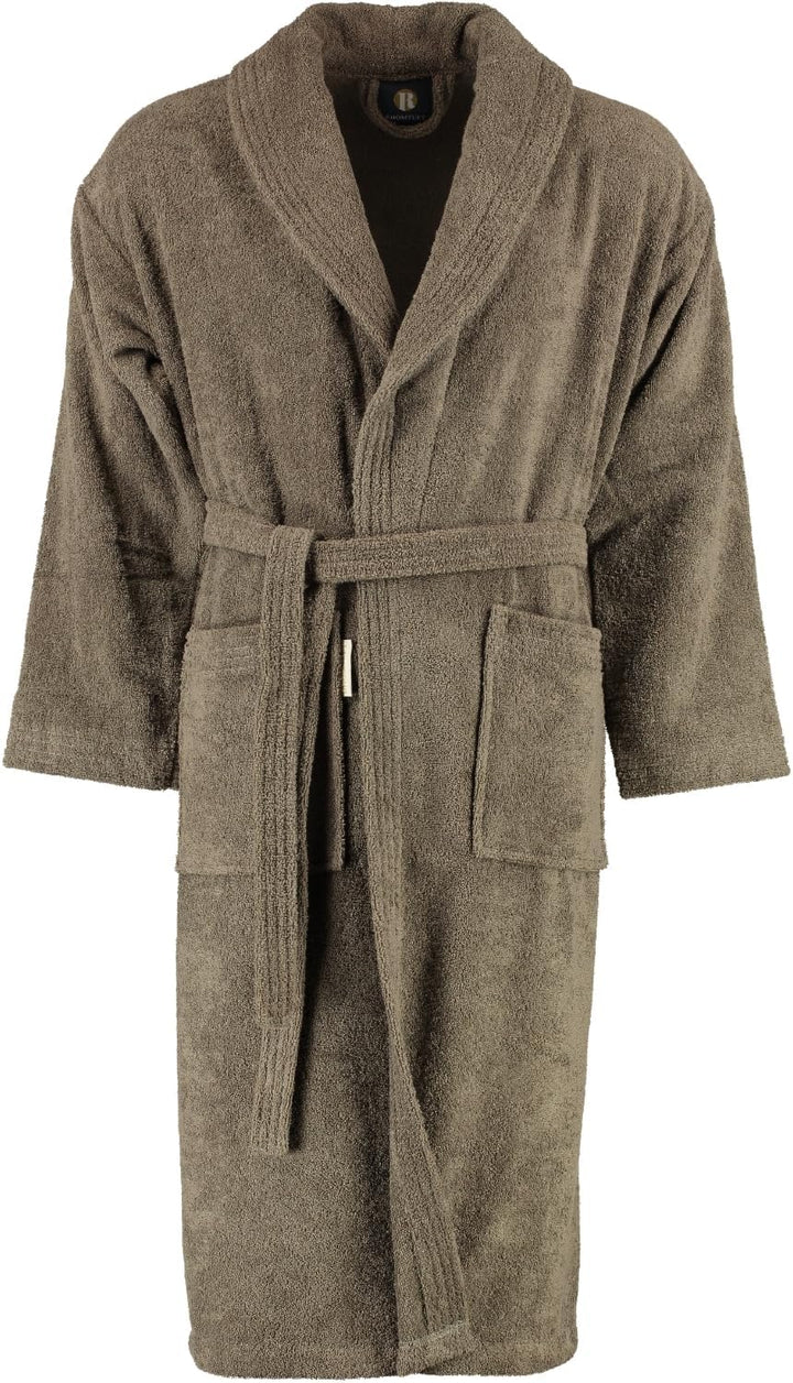Rhomtuft Bademäntel unisex Schalkragen Sir &amp; Lady taupe - 58 L, L