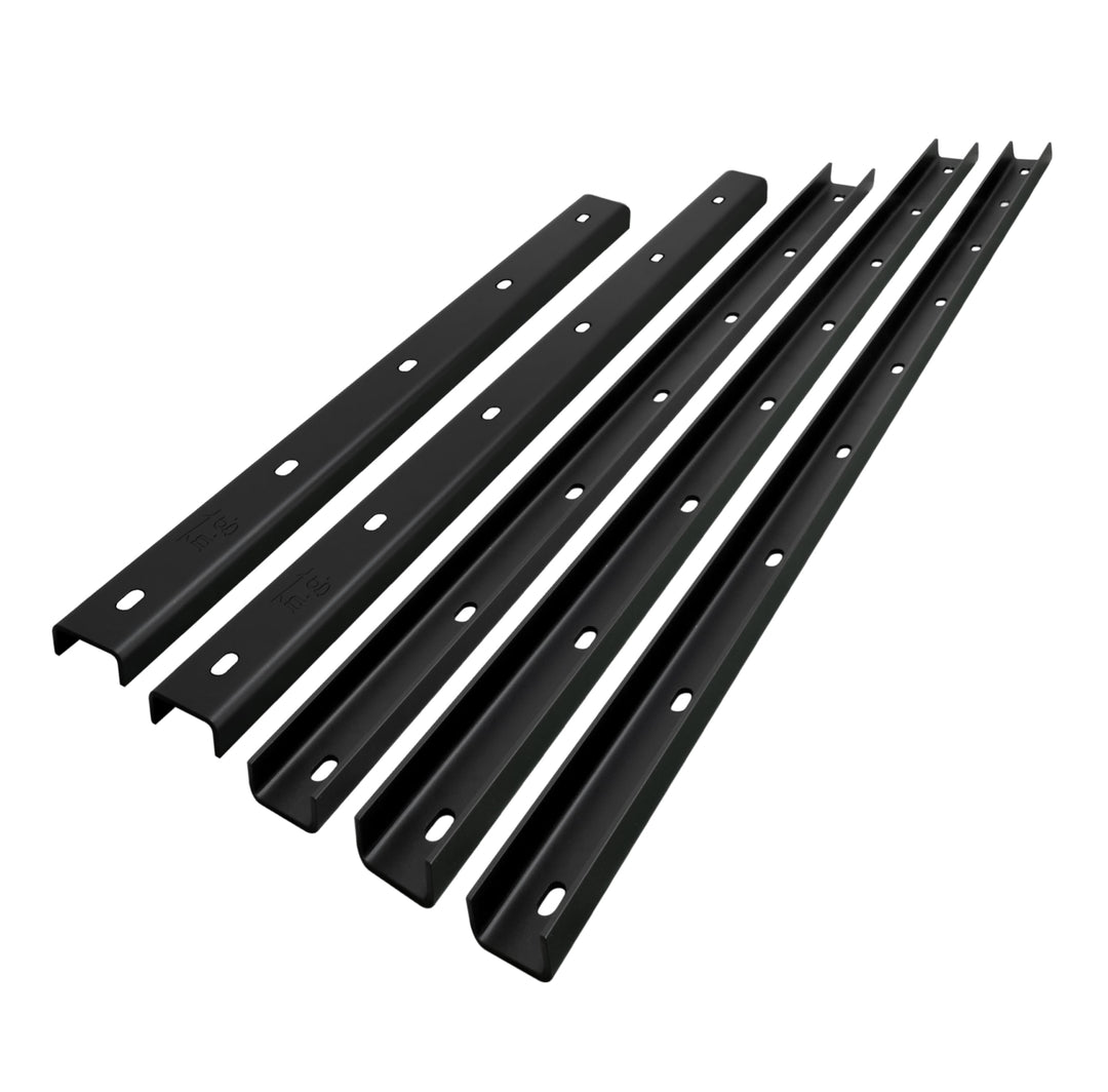 3x Gratleiste U-FORM massiver Unterzug für Tischplatten, Tischbeschlag, Unterstützungsunterzug, Vers