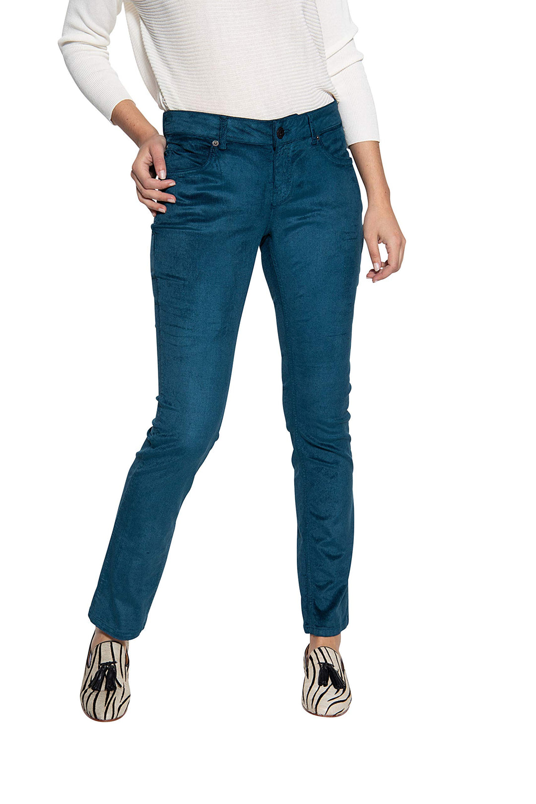 ATT Jeans Damen Belinda Hose 36W / 30L Petrol, 36W / 30L Petrol