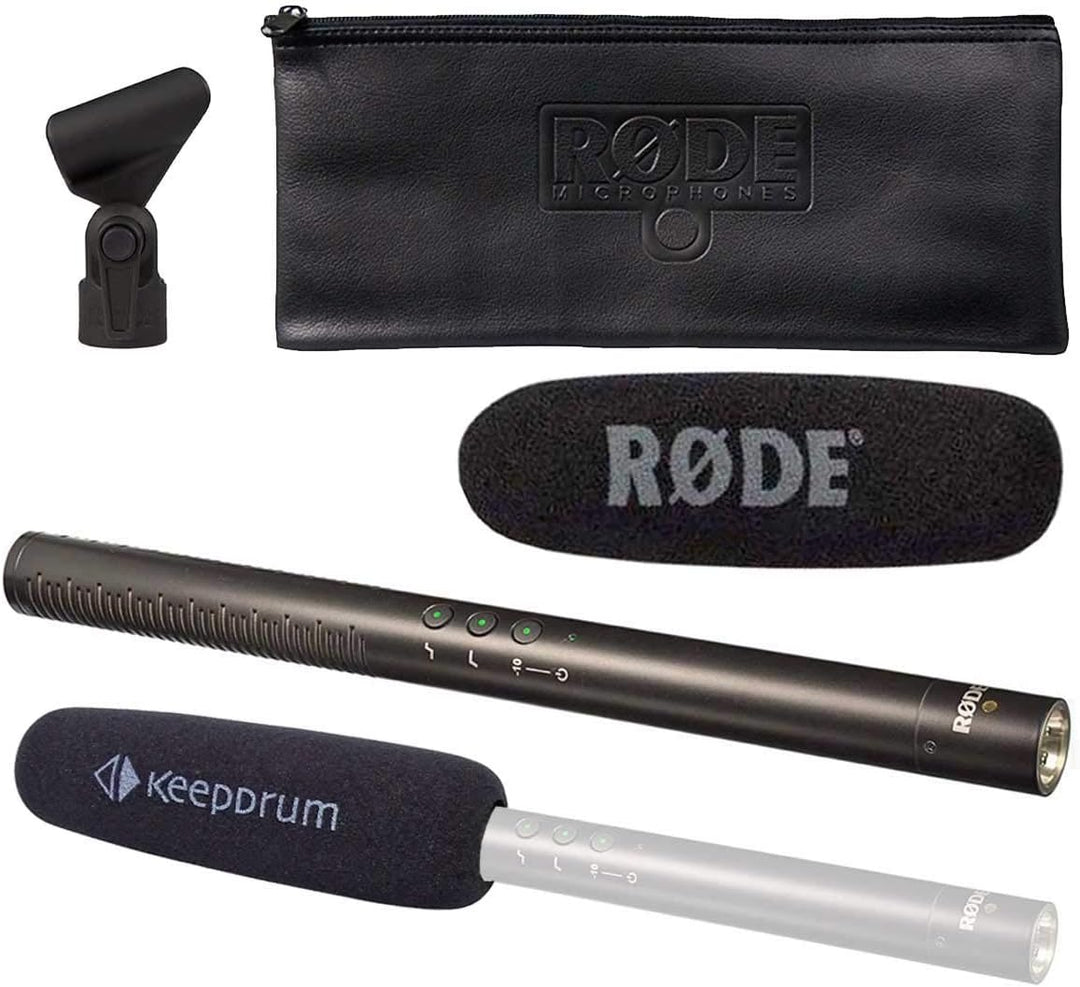 Rode NTG-4+ Plus Richtmikrofon + keepdrum Popschutz KDWSVM