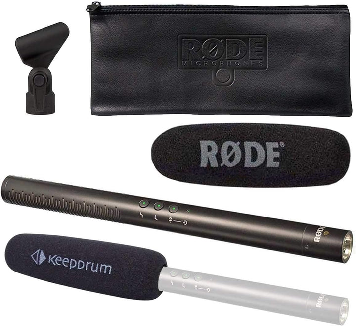 Rode NTG-4+ Plus Richtmikrofon + keepdrum Popschutz KDWSVM