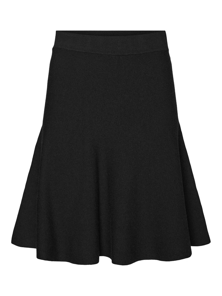 VERO MODA Damen Vmnancy Nw Short Skirt Ga Noos Rock, Schwarz