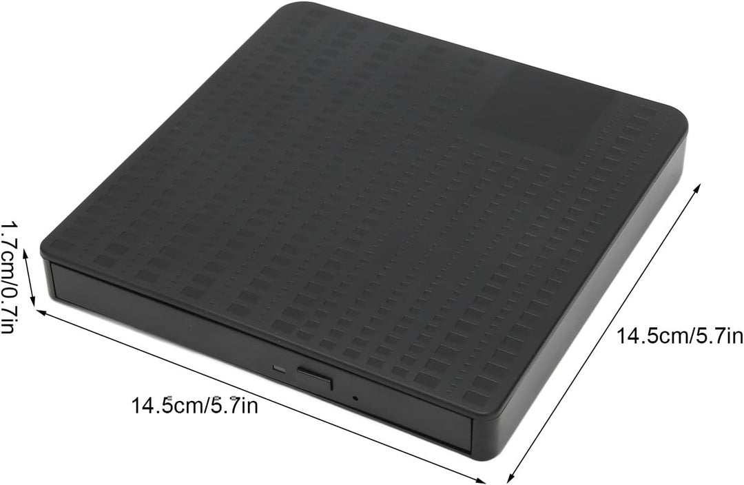 Externes CD DVD Laufwerk, USB 3.0 Typ C CD DVD Brenner Lesegerät, Tragbarer DVD Brenner mit Steckpla