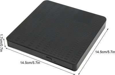 Externes CD DVD Laufwerk, USB 3.0 Typ C CD DVD Brenner Lesegerät, Tragbarer DVD Brenner mit Steckpla
