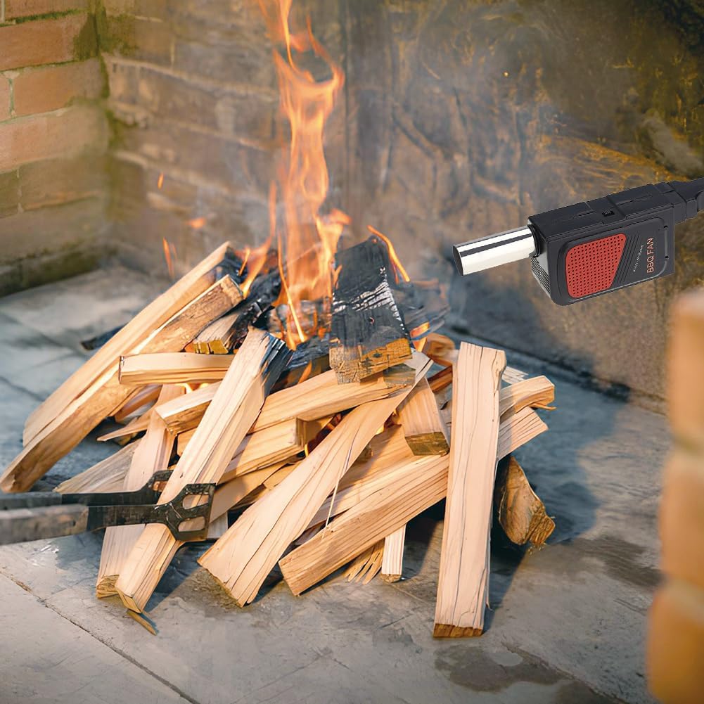 Joyzan Elektrisches Grillgebläse, Tragbar Elektrisch BBQ Gebläse Handgrillgebläse Tragbares Stromluf