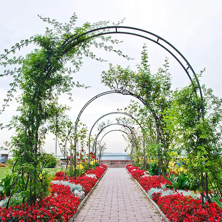 Forever Speed Rosenbogen Torbogen Garten Rankgitter Rosenhilfe aus Pulverbeschichtetem Stahl, Garten