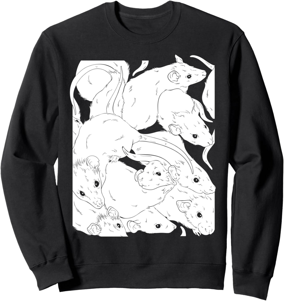Ratten König | Wicca Hexen | Pastel Goth Gothic | Süsse Ratte Sweatshirt