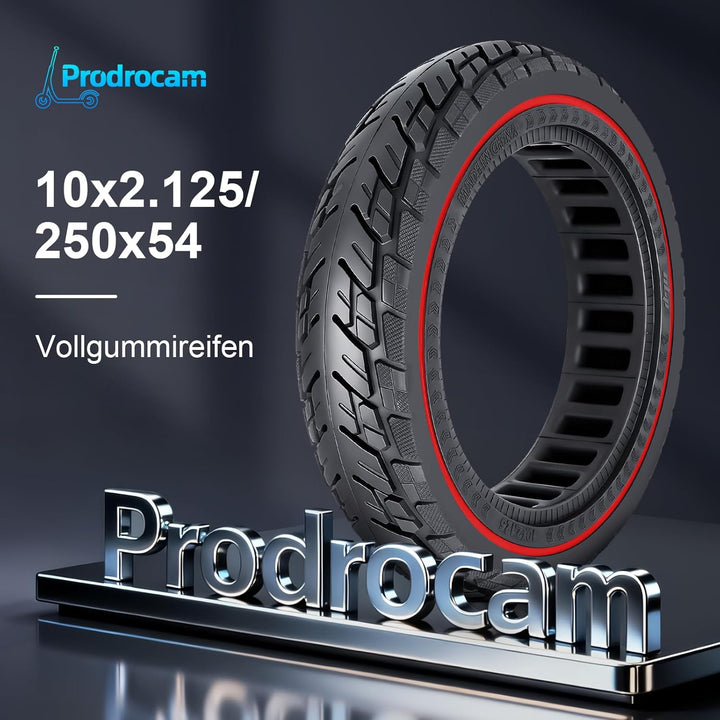 250 x 54 Vollreifen für Xiaomi 4 Pro/Lite Elektroroller, 10 x 2,125 Vollgummireifen für Ninebot F20