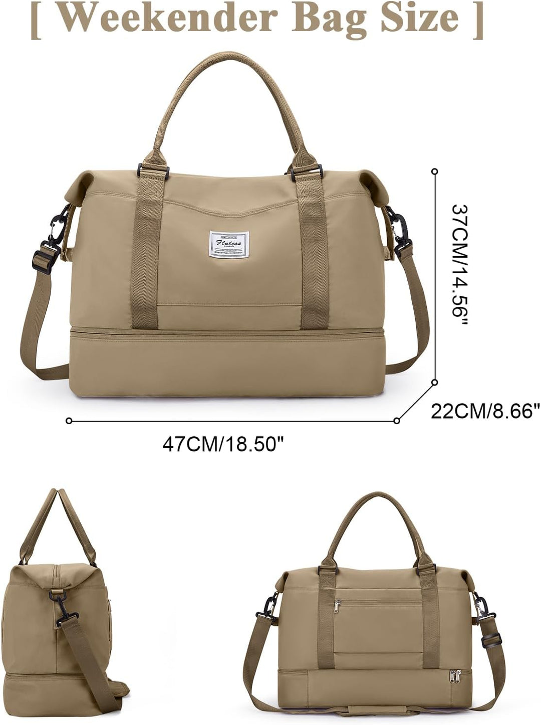 Reisetasche Damen Handgepäck Tasche Sporttasche Weekender Bag Schwimmtasche Wasserdicht Travel Bag D