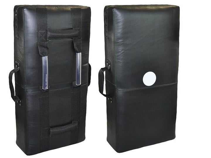Schlagpolster Jumbo - Griffe Oben, seitlich - 75 x 37 x 15 cm - Echtleder schwarz