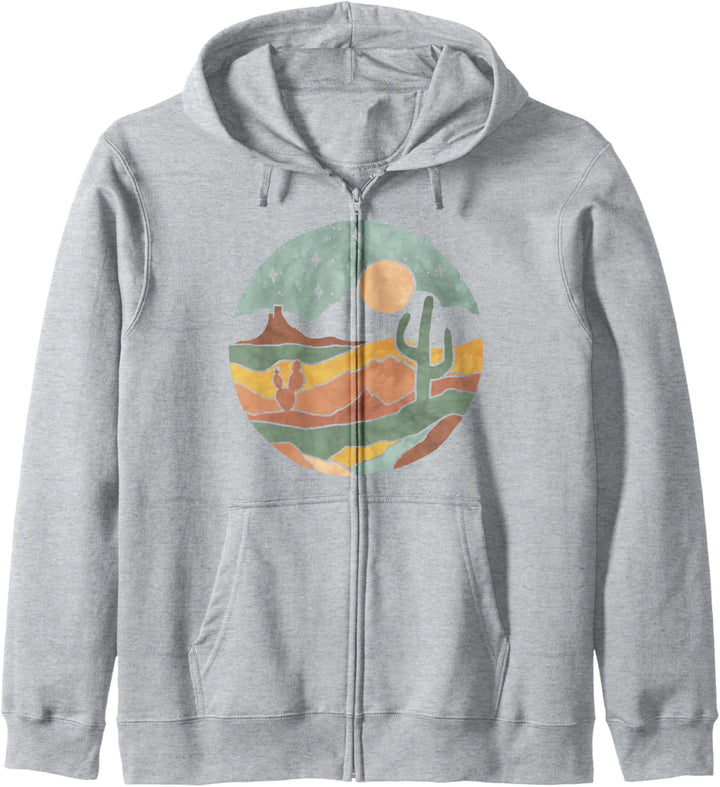 Trendy Watercolor Desert Kapuzenjacke