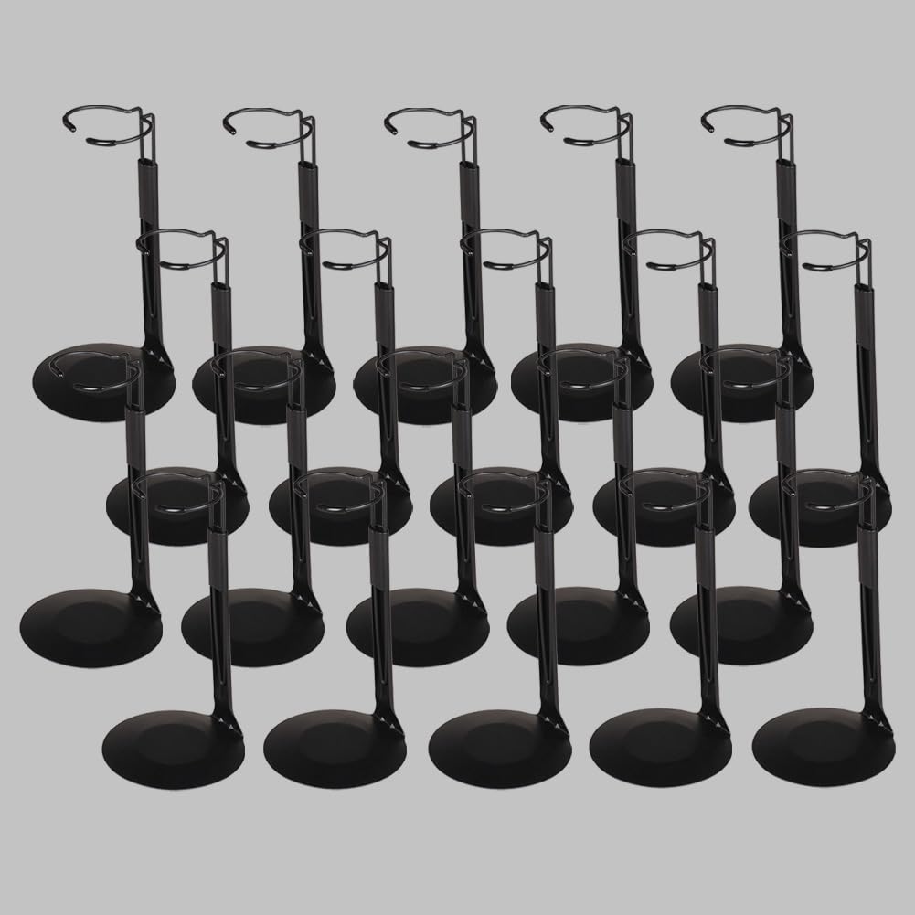 UCanaan 20 Stück Puppenständer - Action Figur Ständer mit erweiterbarem Taillendraht für 8„-14“ Pupp