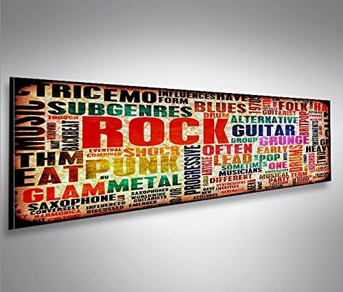 islandburner Bild Bilder auf Leinwand Words Of Music Panorama XXL Poster Leinwandbild Wandbild Dekoa