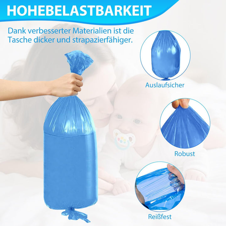 12 Stück Windeleimer Nachfüllkassetten 4.5M,Verbesserte Geruchsresistenz und Haltbarkeit,Kompatibel
