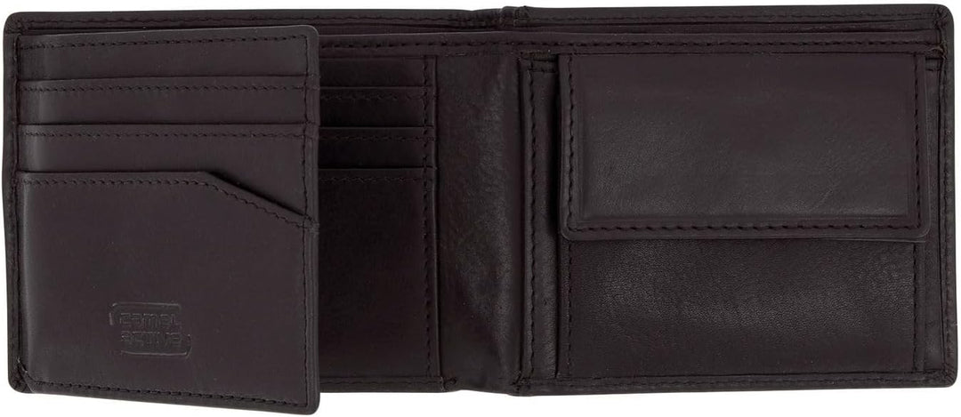 camel active bags Como Herren Geldbörse RFID Mittelgross Querformat Leder Schwarz 11 x 2 x 9 Schwarz