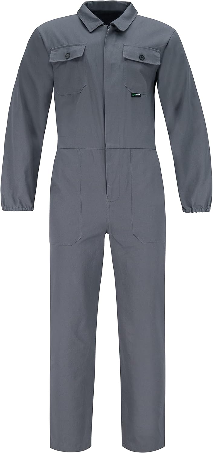 BWOLF ANAX Arbeitsoverall Herren Overall Herren Arbeitskleidung 100% Baumwolle Arbeitsoveralls mit 5