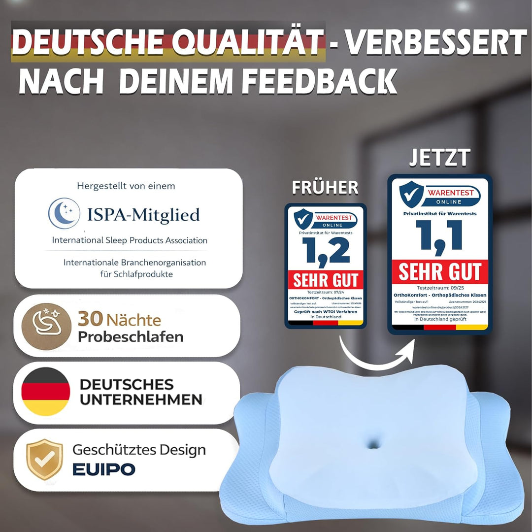 Kissenbezug – kühlender Effekt, passend Nackenstützkissen, atmungsaktiv &amp; pflegeleicht, Blau Blau Er