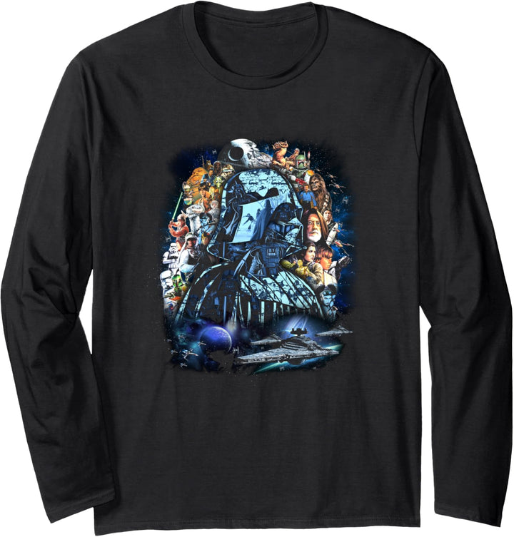 Star Wars The Original Trilogy In Space Langarmshirt