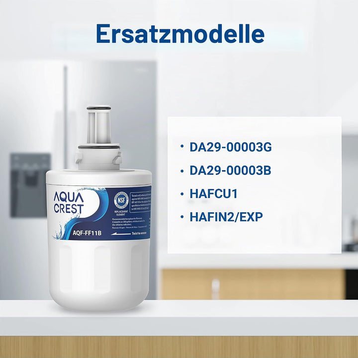 AQUA CREST DA29-00003G Kühlschrank Wasserfilter, Kompatibel mit Samsung Aqua Pure Plus DA29-00003G,