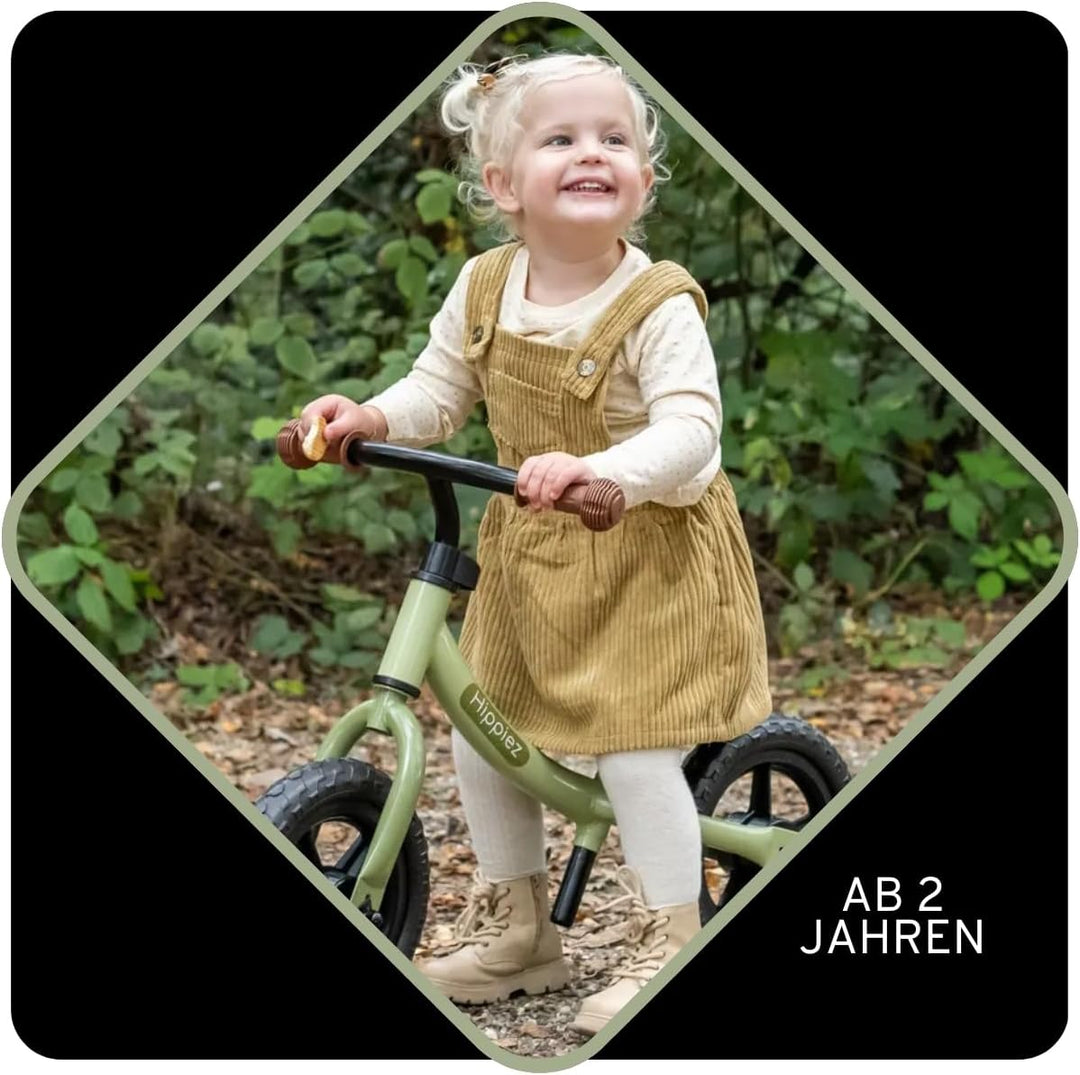 Laufrad Worker - ab 2 Jahren - Lauflernrad - Zweirad - Metall - Geburtstag Geschenk - CE Old Green,