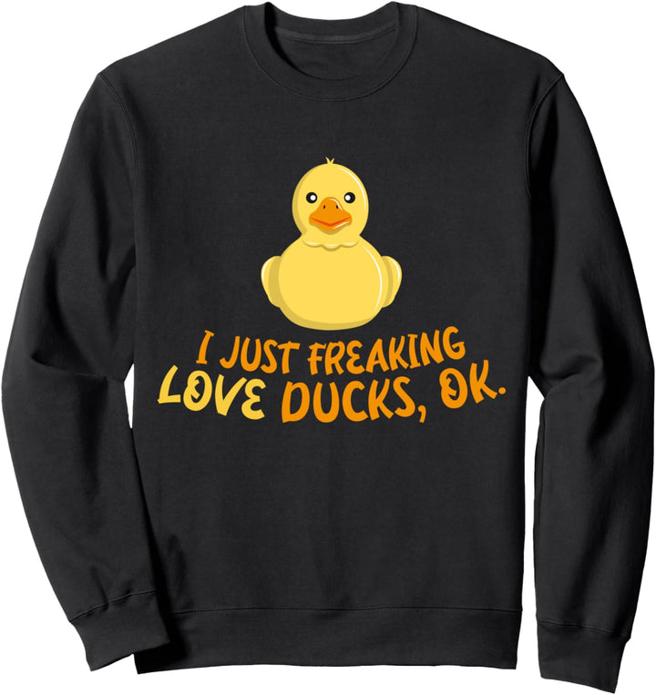 Ich mag halt einfach Enten - Gelbe Badeente Ente Sweatshirt