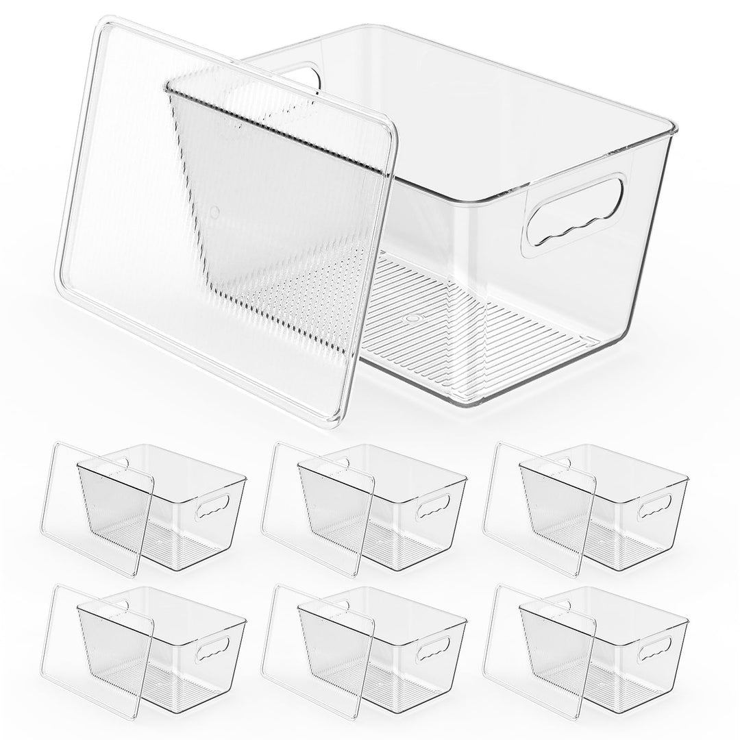 Kühlschrank Organizer, Aufbewahrung Kühlschrank, Stapelbar Küchen Organizer für den Einsatz in Kühls