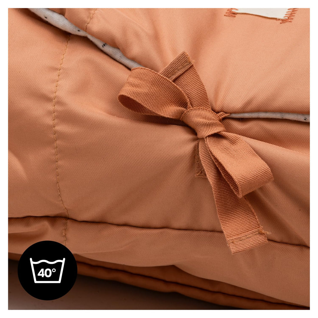 hauck Carry N Play, Dots Cork/Baumwolle – 3in1 Baby Tragetasche, Fusssack & Spieldecke – 85 x 40 x 1