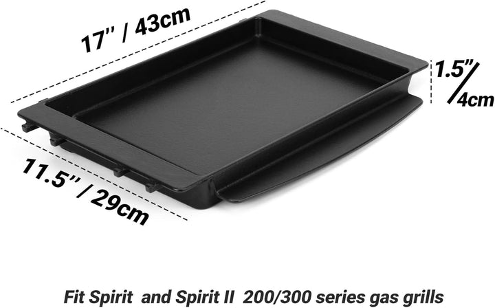 Onlyfire BBQ Gusseisen Plancha Grillplatte Grill Griddle für Weber Spirit 200/300 serie & Weber Spir