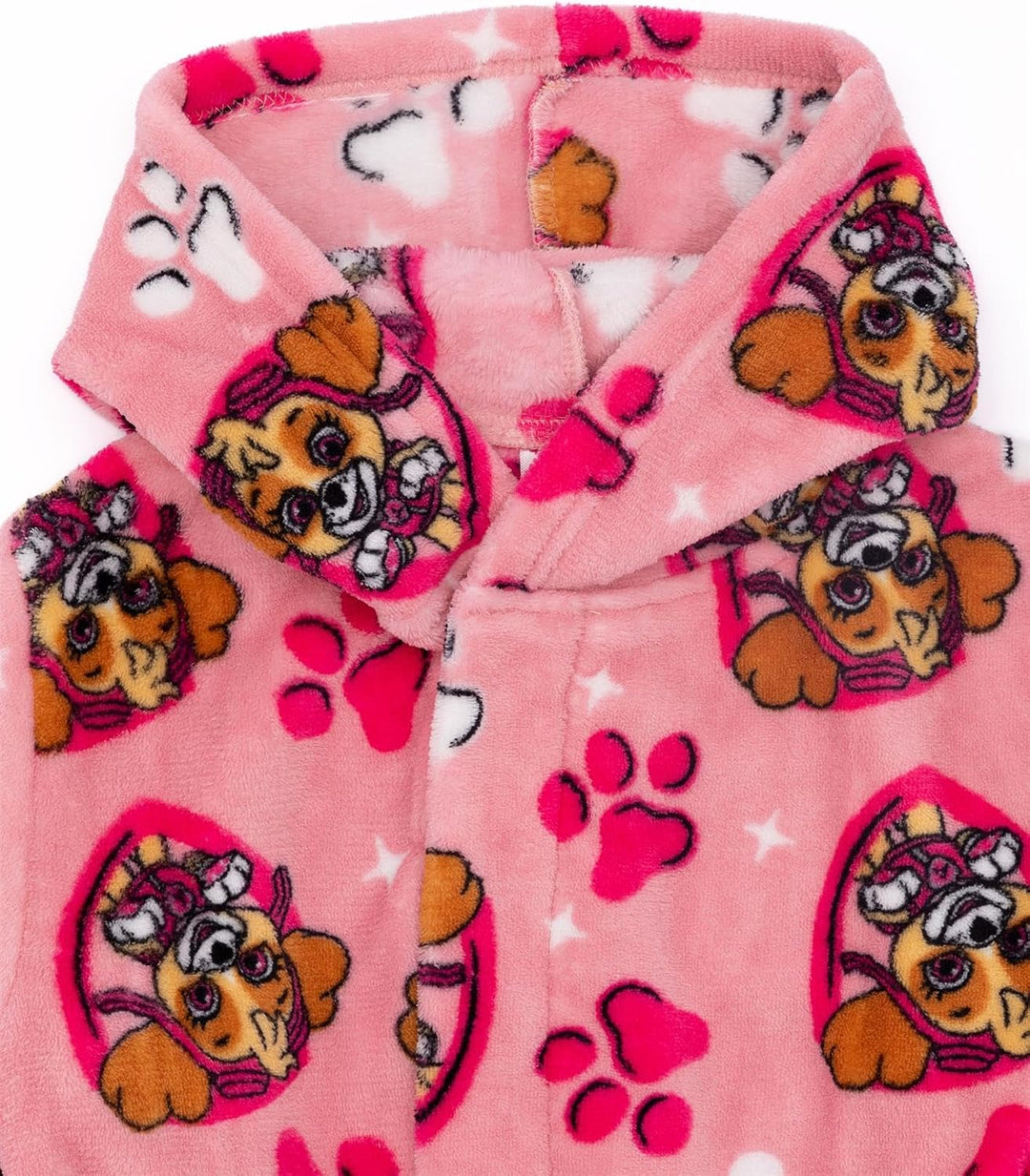 PAW PATROL Mädchen Rosa Kapuzenbademantel | Betrete das Abenteuer Mädchen Bademantel | Kuschle dich