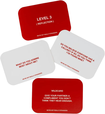We're Not Really Strangers Kartenspiel – ein interaktives Kartenspiel für Erwachsene und Eisbrecher