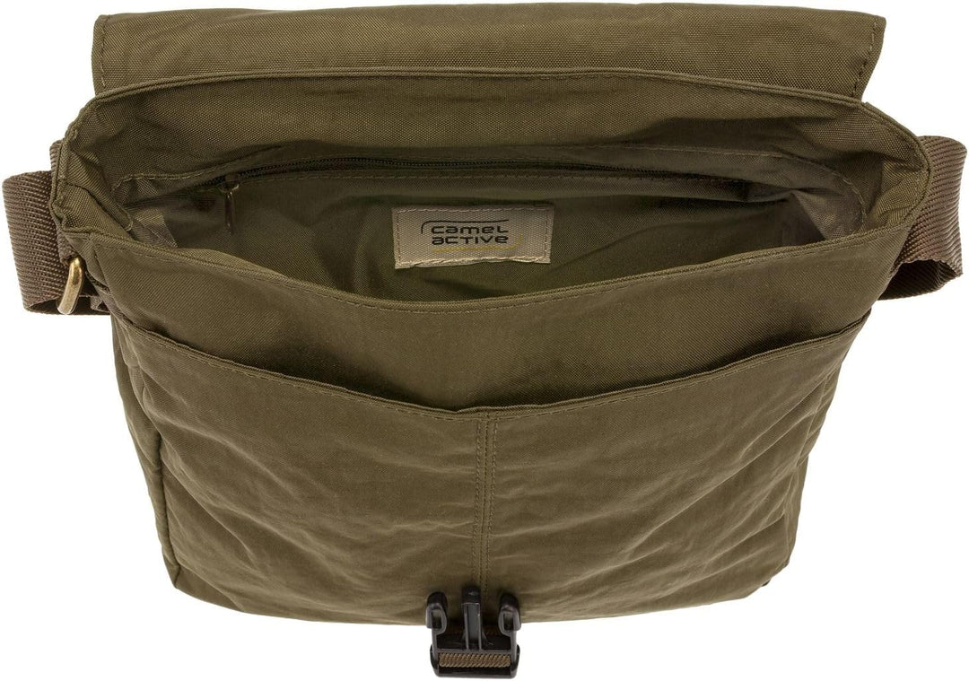 camel active bags Journey Herren Umhängetasche Messenger Bag 22 x 7 x 26 Khaki, 22 x 7 x 26 Khaki