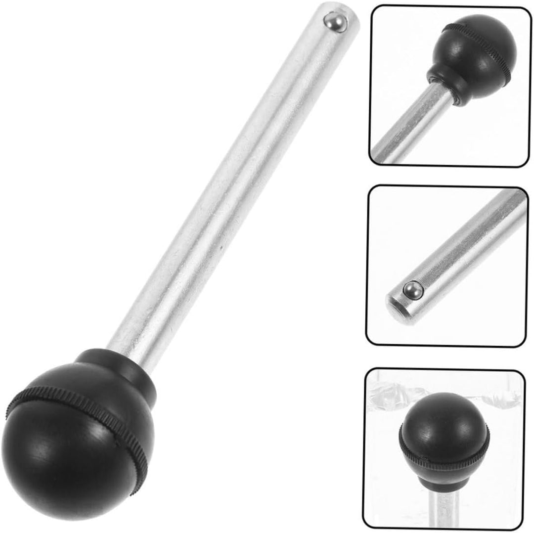 Toyvian 4 Stück Kugelkopf Sicherungsstifte aus Stahl 10x95mm für Gewichtsstapel Gym Zubehör Krafttra