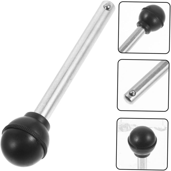 Toyvian 4 Stück Kugelkopf Sicherungsstifte aus Stahl 10x95mm für Gewichtsstapel Gym Zubehör Krafttra