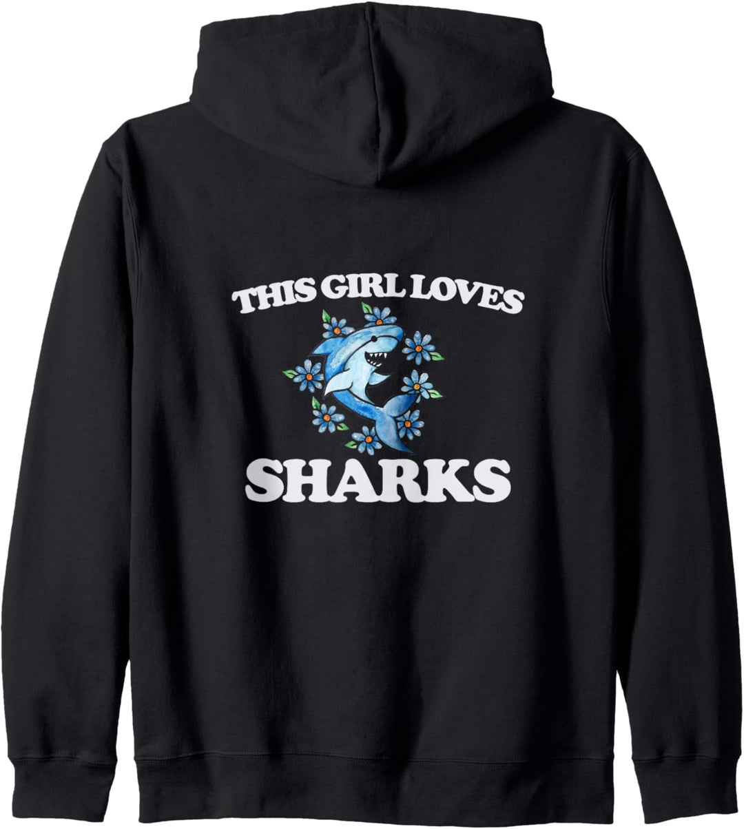 This girl loves sharks Kapuzenjacke