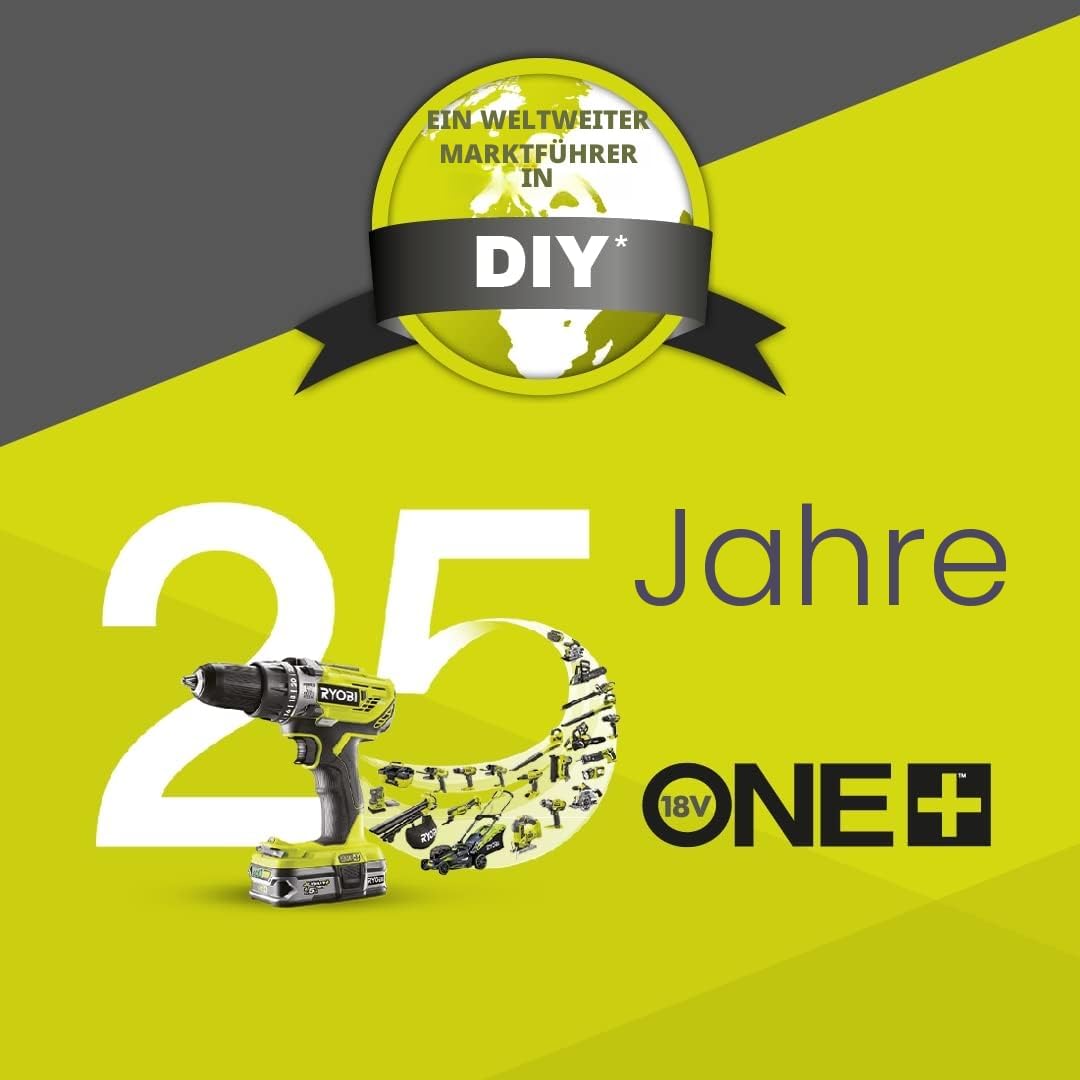 RYOBI 18 V ONE+ Brushless Akku-Rasenmäher RY18LMX40A-150 (Schnittbreite 40 cm, 6-fache Höhenverstell