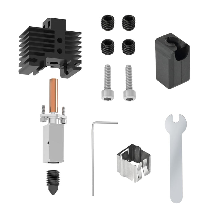 IdeaFormer Neues Upgrade Hotend aus Ganzmetall für Bambulab, Hochtemperatur Extruder Hotend mit Sili